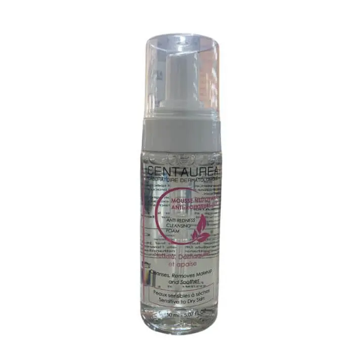 centaurea-mousse-nettoyante-anti-rougeur-150-ml CENTAUREA MOUSSE NETTOYANTE ANTI ROUGEUR 150 ML – Image 1