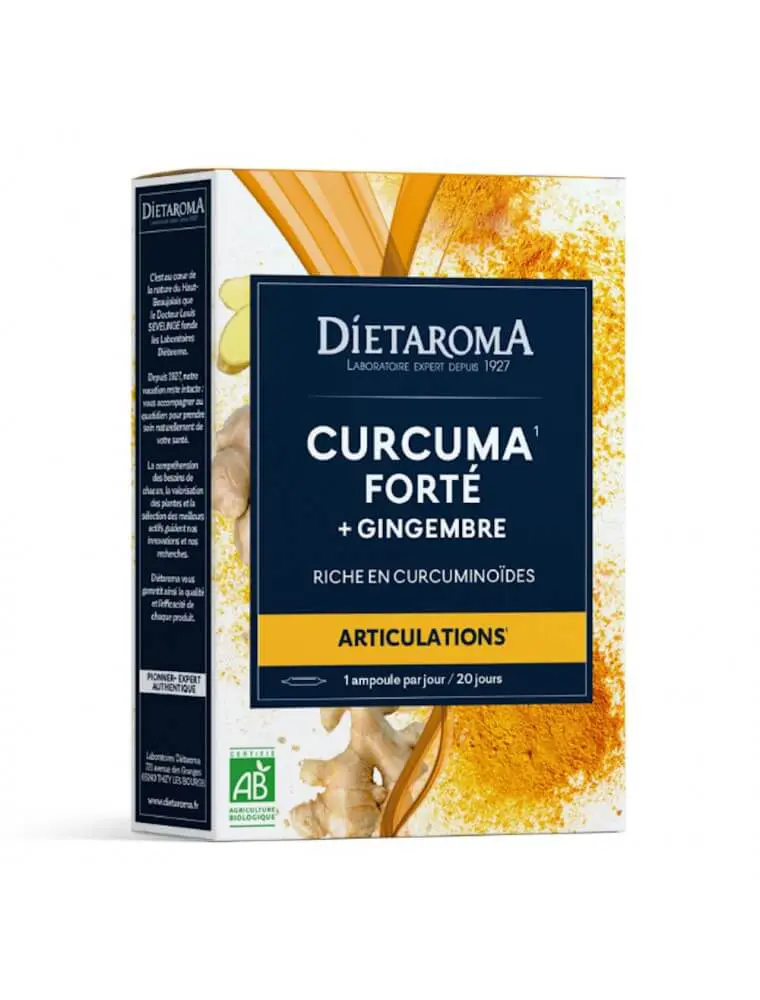 cip-curcuma-gingembre-bio-articulations-20-ampoules-dietaroma DIETAROMA CURCUMA FORTE + GIMGEMBRE 20 AMPOULES – Image 1