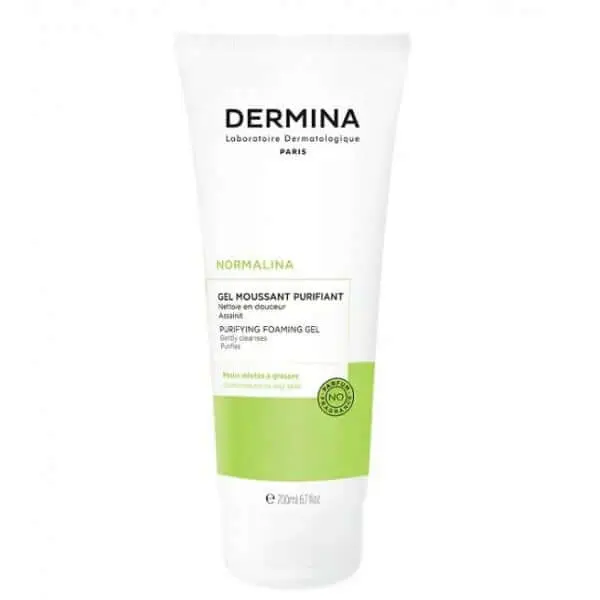 dermina-normalina-gel-moussant-purifiant-200-ml DERMINA NORMALINA GEL MOUSSANT PURIFIANT 200ML – Image 1