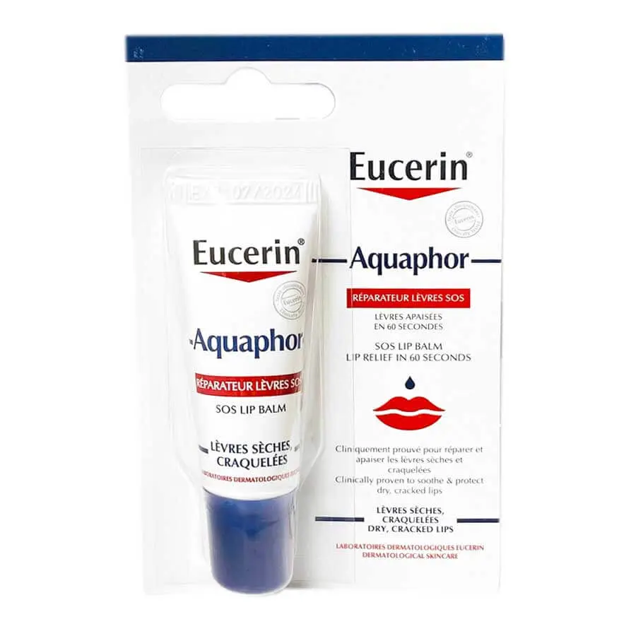 eucerin-aquaphor-baume-levres-10ml EUCERIN AQUAPHOR REPARATEUR LEVRES SOS 10ML – Image 1