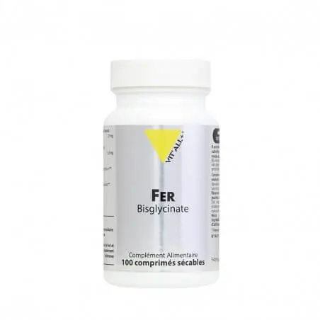 fer-bisglycinate VIT'ALL+ FER BISGLYCINATE 100 COMPRIMES – Image 1