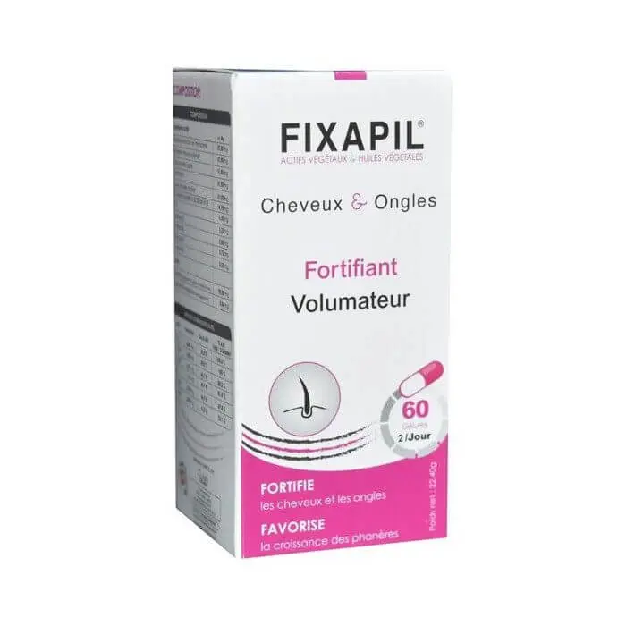fixapil-cheveux-et-ongles-fortifiant-volumateur-60-gelules FIXAPIL CHEVEUX ET ONGLES FORTIFIANT VOLUMATEUR 60 GELULES – Image 1