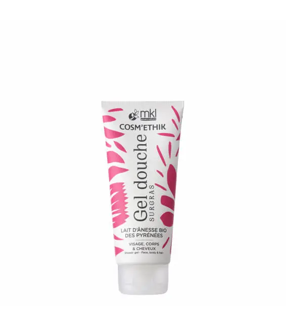 gel-douche-lait-d-anesse-200-ml MKL Cosm'Ethik Gel Douche Surgras Lait d'Ânesse Bio des Pyrénées 200 ml – Image 1