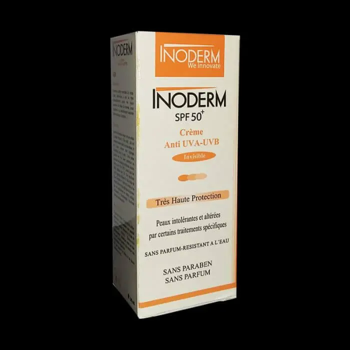 inoderm-spf-50-creme-solaire-tres-haute-protection-invisible-50-ml INODERM CREME SOLAIRE INVISIBLE 50ML – Image 1