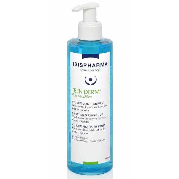 isispharma-isispharma-teen-derm-gel-sensitive-250-ml-soins-anti-imperfections ISISPHARMA TEEN DERM GEL SENSITIVE 250 ML – Image 1