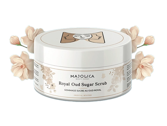 MAJOLICA GOMMAGE SUCRE AU OUD ROYAL