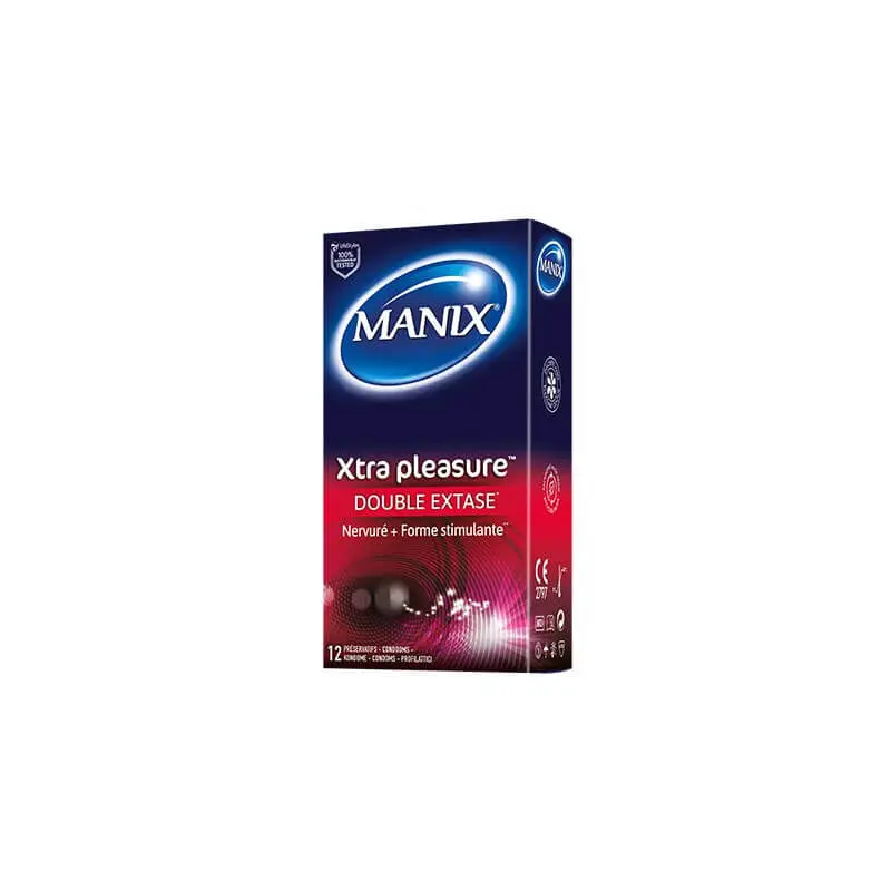 manix-xtra-pleasure-12-preservatif-2-gratuits MANIX XTRA PLEASURE BOITE12 PRÉSERVATIFS – Image 1