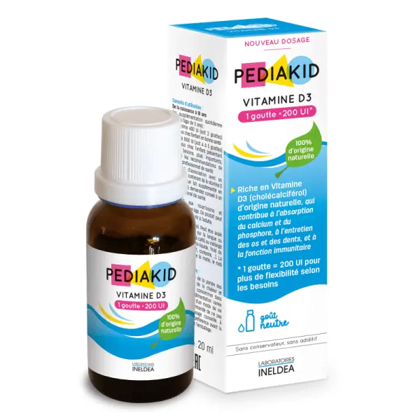 pediakid-vitamine-d3-20-ml-solution PEDIAKID Vitamine D3 1000 UI – Image 1
