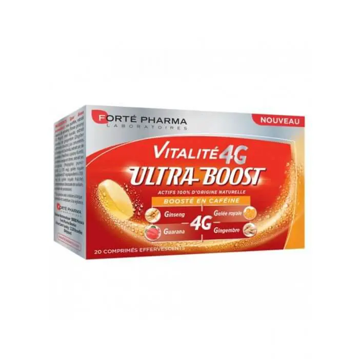 Forte Pharma Vitalité 4G ultra boost 20 comprimés effervescents