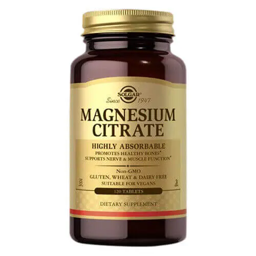 Solgar, Citrate de magnésium, 120 tablets