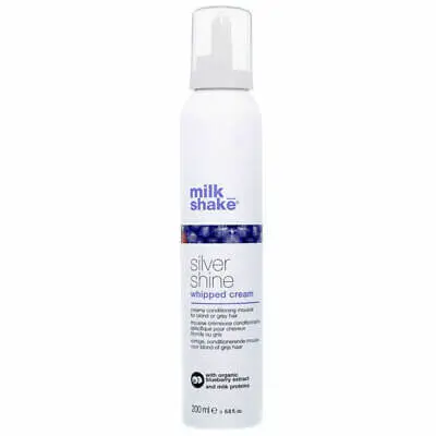 silver MILK SHAKE Silver Shine Leave-In Conditioning Whipped Cream for Blonde/Grey Hair – Image 1