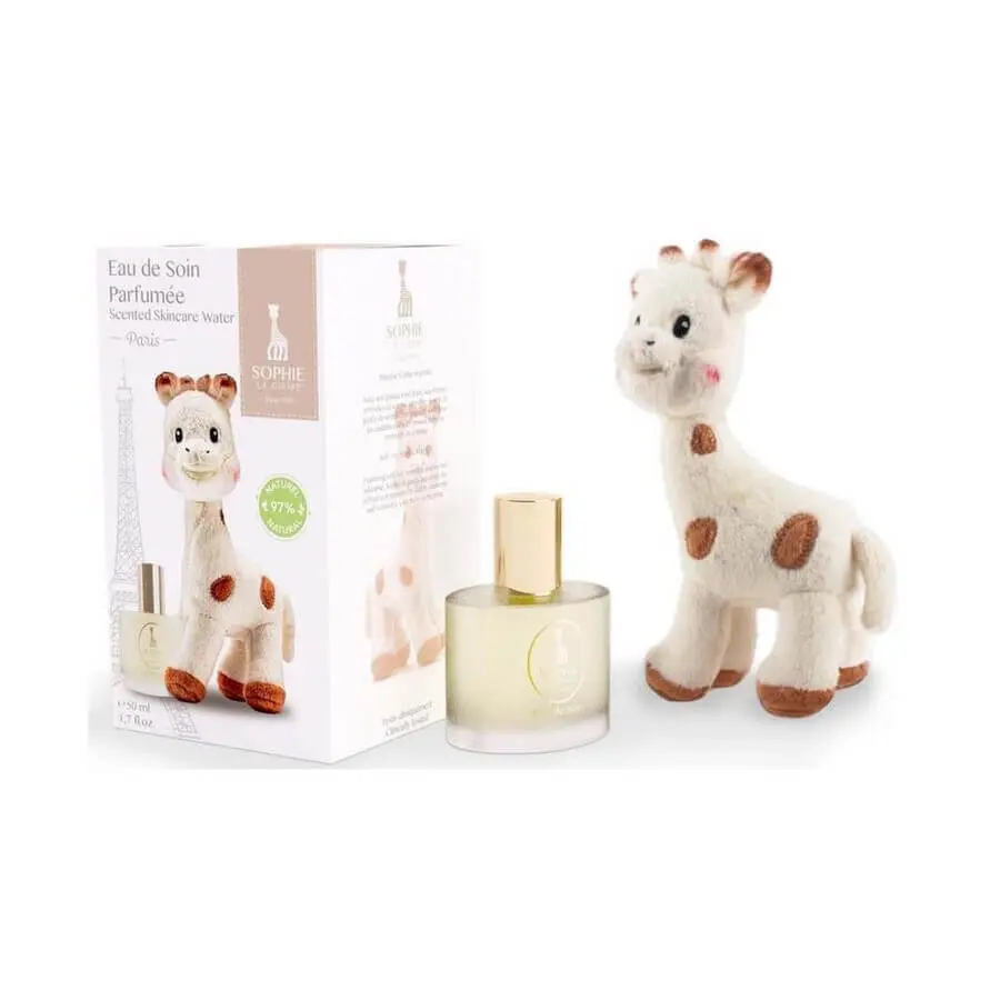 sophie-la-girafe-unisex-la-girafe-eau-de-soin-parfums-gift-set-kids-fragrances-3701392053151 Coffret Sophie la girafe® - Eau de Soin parfumée 50ml + peluche – Image 1