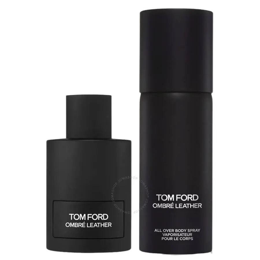 tom-ford-mens-ombre-leather-gift-set-fragrances-888066150675 Tom Ford Ombré Leather Eau de Parfum100ML + SPRAY POUR LE CORPS 150ML – Image 1