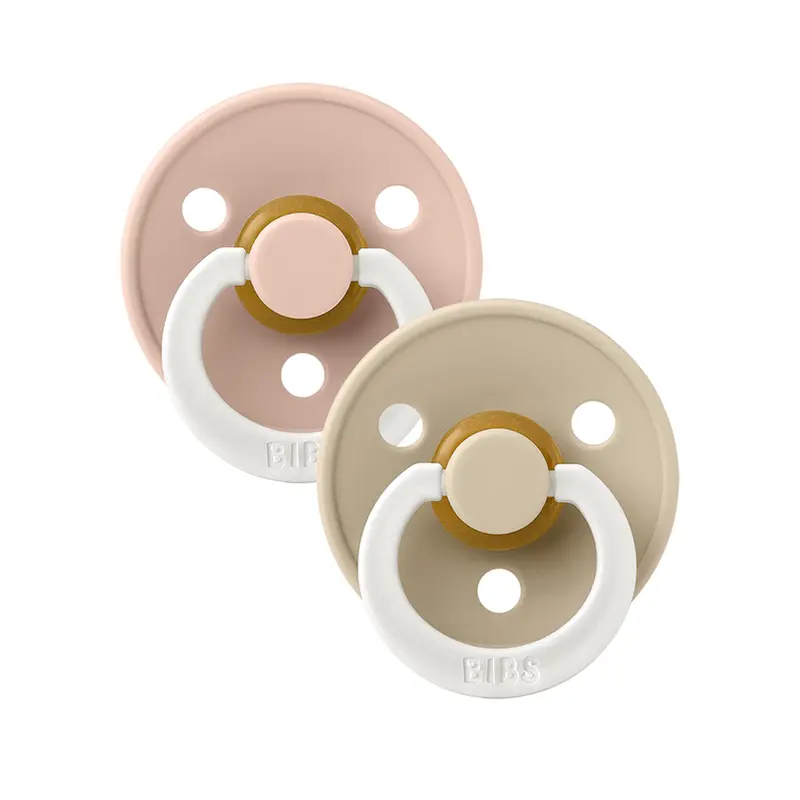 vanilla-1 Bibs Set de 2 sucettes nuit Blush glow/ vanilla glow 6-18 mois – Image 1