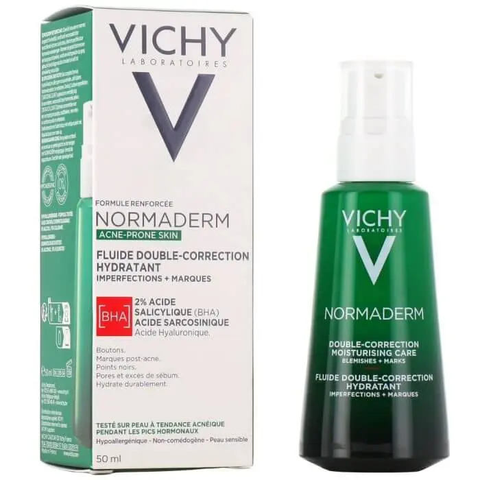 vichy-normaderm-fluide-double-correction-hydratant-50-ml Vichy Normaderm Phytosolution Soin Quotidien Double-Correction 50 ml – Image 1